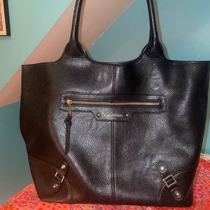 Calvin Klein leather tote